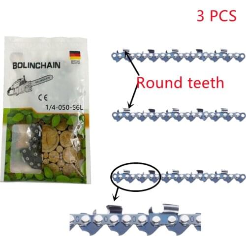 3 pcs of 10" 1/4" 1.3mm 56DL chainsaw chain fit STIHL 25AP