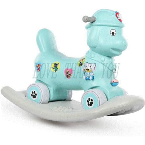 Children rocking horsewang wang team Childrens rocking horse Twisting car scooter Thick plasti Suitable for age 1-8