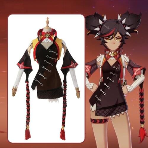 Genshin Impact Cosplay XINYAN Cosplay Costume Game Genshin Impact Costume for Women Halloween Suit Sexy Outfit