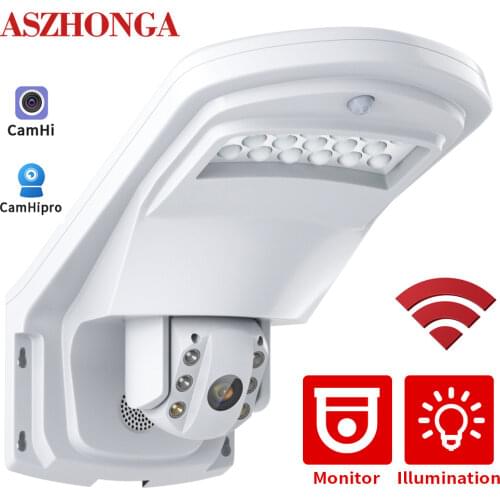5MP WIFI Floodlight IP Camera Wireless 3G 4G SIM Card Home Security 5X Optical Zoom PTZ HD CCTV Outdoor Surveillance Cam CamHi