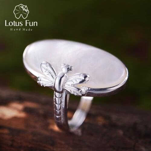 Women's Silver Rings Lotus Fun China