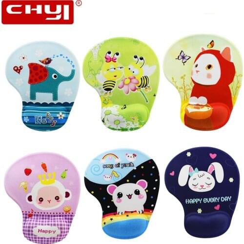 Cute Cartoon Cat/Bee/Rabbit Anime Mouse Pad Comfort Wrist Rest Support Mice Pad Silicone Wristband Game Mousepad For Overwatch