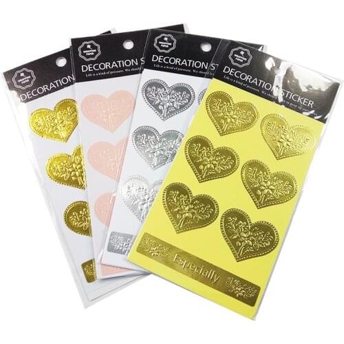 1 Sheet/PACK 'Especially' Scrapbooking For Gift Notebook Albums Seal Label Stickers Heart Shape Home Decor