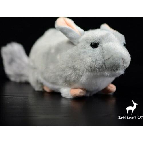 Kawaii Baby Toy Present Plush Silk Rat Doll Toys Real Life Animal Birthday Gifts For Children Soft