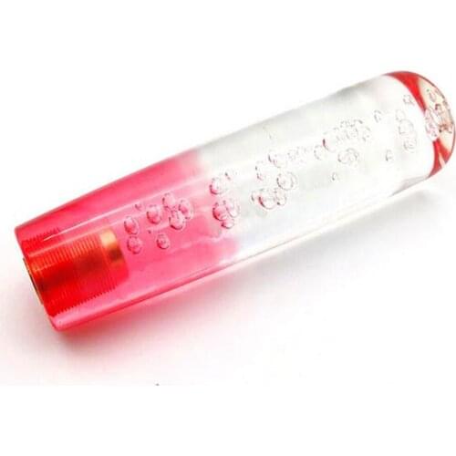 Universal 15cm Car Stitching Color Multicolor Gear Shift Knob Crystal Bubble Gear Shift Knob Colorful Shifter Lever