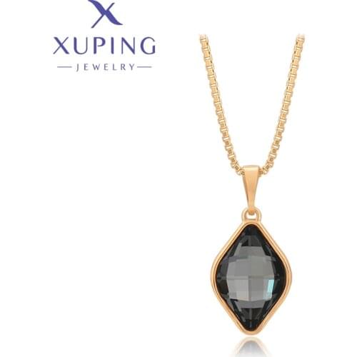 Xuping Jewelry Elegant New Arrival Special Model Crystals Pendant Necklaces Wedding Ladies Gifts 30344