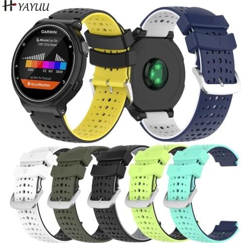 YAYUU Band For Garmin Forerunner 235 Soft Silicone Replacement Watch Bands for 220/230/235/620/630/735XT/235 Lite Watch Strap