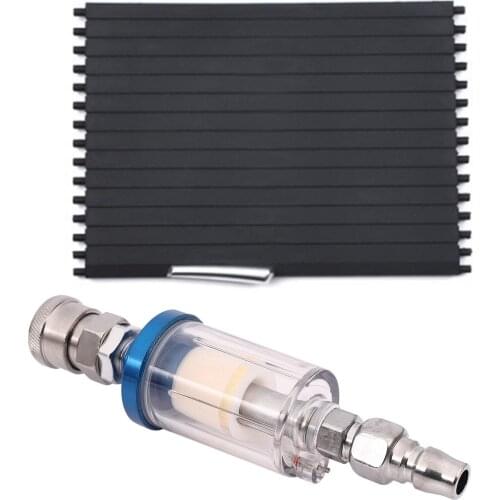 1/4 Inch Mini Oil and Water Separator and Integrated Air Filter with for BMW X5 E71 Cup Holder Zipper Pull Plate(Rear)