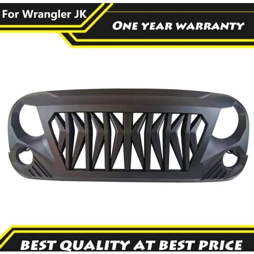 Off-road Modification 4x4 Accessories Bumper Front Grille Fit For Jeep Wrangler JK/JKU 2007-2017 Front Shark Armor Grills