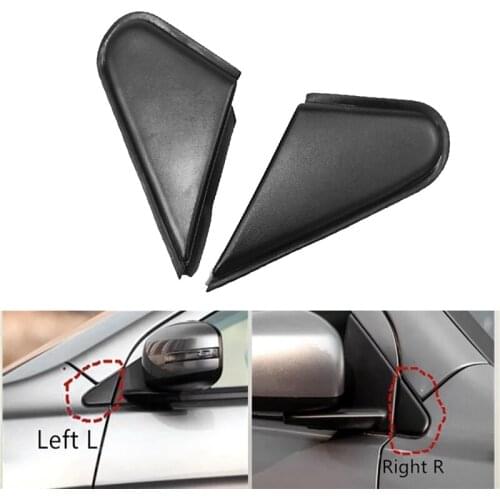 AU05 -For Mitsubishi Lancer EVO Evolution 2008-2015 Front L+R Mirror Outer Triangular Cover Pillar Triple-cornered Plate Trim