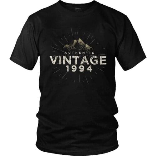 Authentic Vintage Legends Are Born In 1994 T Shirt Men Short Sleeve Cotton T-shirt 27th Birthday Tee Streetwear Tshirt Gift Idea
