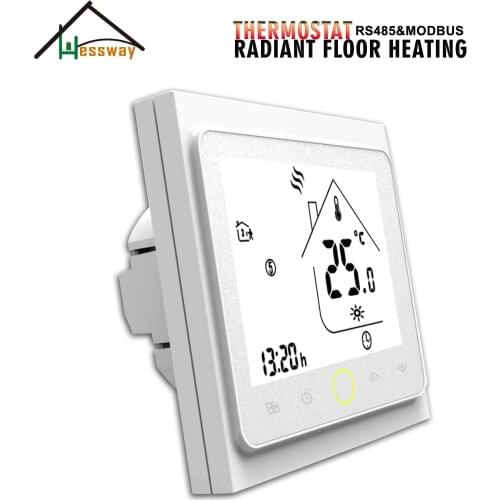 HESSWAY RS485&MODBUS NO/NC remote control Thermostat for Warm Floor