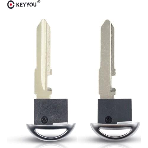 KEYYOU Uncut Emergency Key Blade Smart Insert Key Replacement Fit For Mazda 3 5 6 CX-5 CX-7 CX-9 MX-5 Miata RX-8 2006-2013