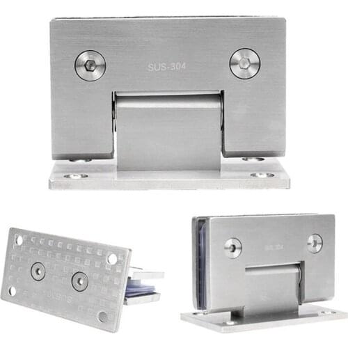 Wall Shower glass hinge stainless steel furniture fixing accessories door fittings 90 degree hinge
