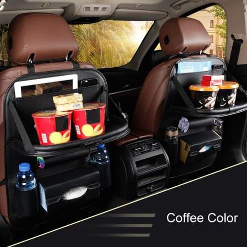The New Durable Multifunction Foldable Adjustable Auto Car Backseat Snacks PC Storage Bag Sundries Organizer