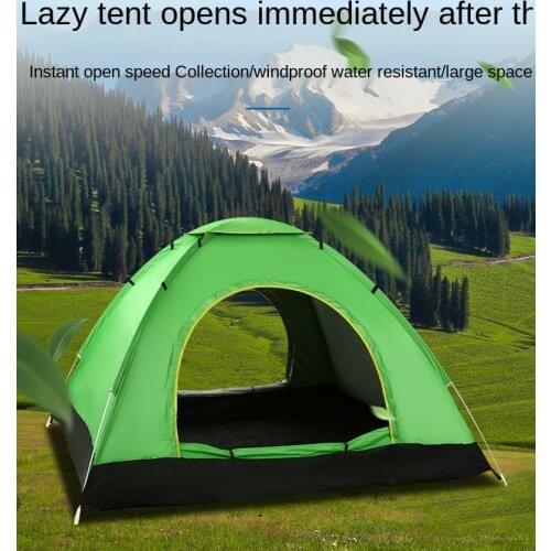 Outdoor Tent Single Full Automatic Speed Open Double Beach Camping Simple Speed Open Multi-Person Camping Tent