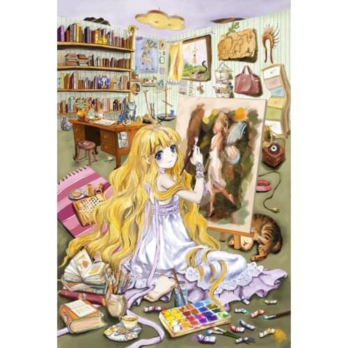 Anime Girl Cartoon Jigsaw Puzzle Holiday Gift High Quality Wooden Educational Educational Toys Adult Puzzle 2000 Pieces