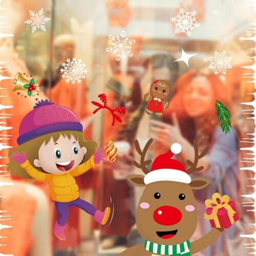 PP 1 Bag Good Removable Window Stickers Portable Xmas Tree Sticker Attractive for Dorm