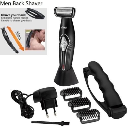 Professional Men rechargeable electric shaver beard shaver electric razor body trimmer hair trimmer Back shaver facial shaver