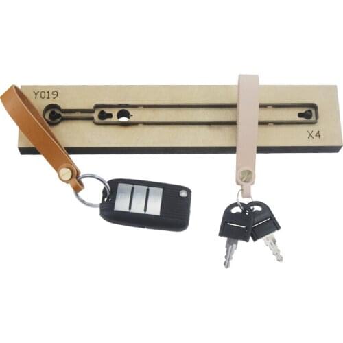 Cutting Dies for Simple Keychain Retro Minimalist Accessories Handmade Leathercraft Tools Laser Cutters Customizable DIY Gift