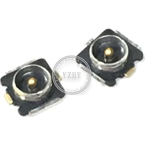 RF board end The first generation black bottom three solder feet patch antenna base 3x3mm module signal connector