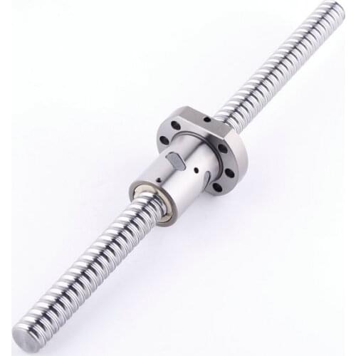 Ballscrew SFU2510 SFS2525 L800 1000 1500 2000 2500 3000mm rolled ball screw nut C7 end machined RM2510 cnc kits guide rail modul