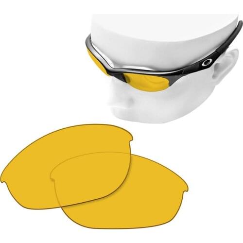 OOWLIT Replacement Lenses of HD Yellow for-Oakley Half Jacket Sunglasses