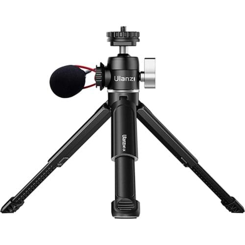Ulanzi U-Vlog Lite VLOG Set Double Cold Shoe Ball Head Tripod, Expandable Mobile Phone Live Broadcast PTZ For Mirrorless Camera