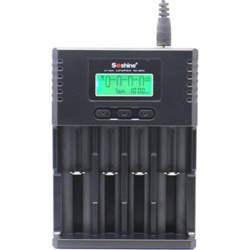 Universal Battery Charger for LCD Li-ion/NiMH/ LiFePO4 Battery 14500 18350 18650 26650 AA AAA C