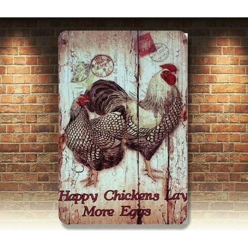 Retro Vintage Metal Tin Signs Animal Plaque Art Plate Customization Wall Decor