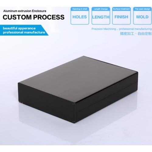 YGS-011 114x33-120 mm (wxhxl) Small split housing for electronics instrument extruded cases