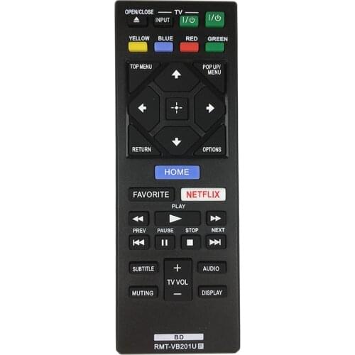 New Replacement Remote Control For SONY BD DVD Blu-Ray Disc Player RMT-VB200U BDP-S2100 BDP-S5200 BDP-S7200 149310511