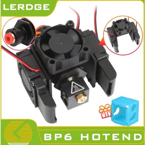 LERDGE 3D Printer Diy Parts E3dv6 BP6 All Metal Volcano Heater Block Hotend Direct Kit for MK8 Ender3 Bowen BMG Titan Extruder