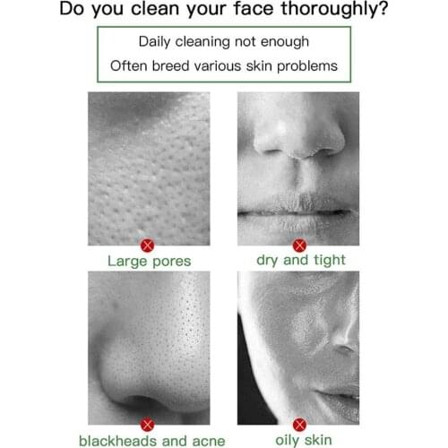 Green Tea Face Clean Mask Mud Stick Face Beauty Cleansing Whitening Pores Face Moisturizing Mask Care Hydrating Clean Dirt O2B5