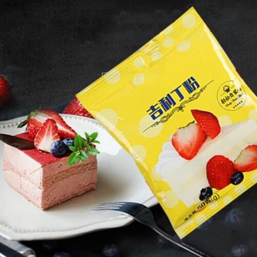 Silver Leaf Sheet Unflavored Gelatin Powder for Cooking Baking Ingredients Kitchen Bar Supplies