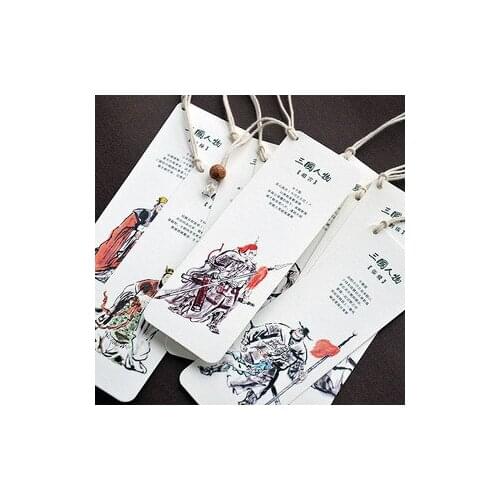 1pcs[Creative Bookmark Wholesale] Three Kingdoms 10/Set Cardboard Bookmarks Paper Bookmarks