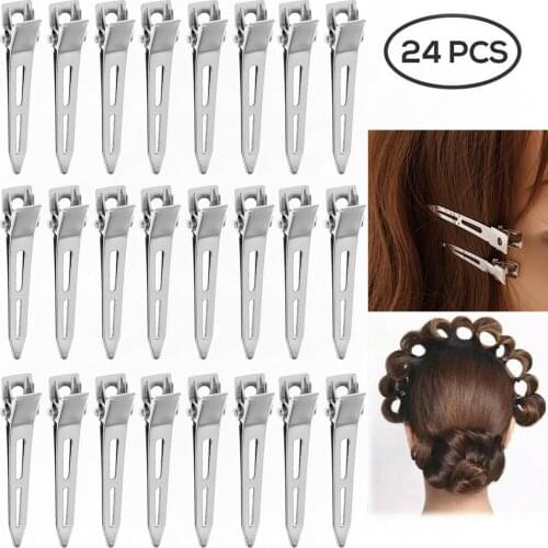 20/24Pcs Professional Salon Stainless Hair Clips Hair Styling Tools DIY Hairdressing Hairpins Barrettes Headwear Accessories