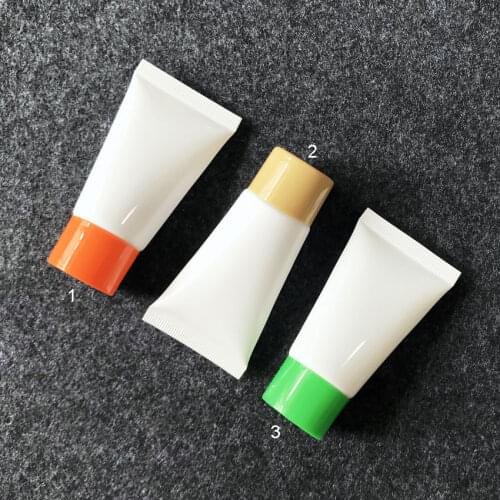 30g empty white plastic soft tube for cosmetics packaging,1oz sample container bottles ,cream cosmetic container, 30ml bottles