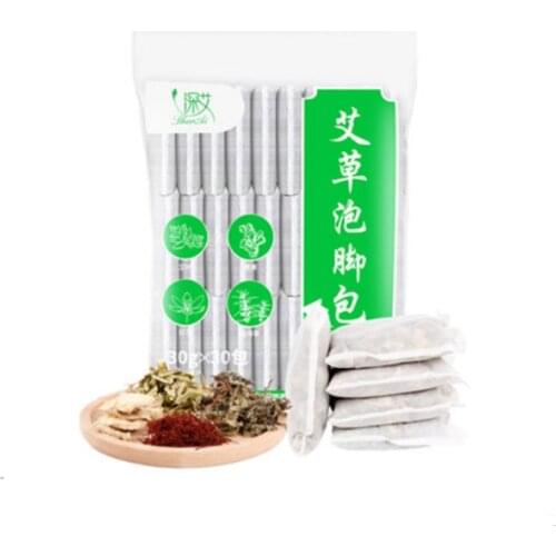 30pcs Wormwood Foot Soaking Bag Chinese Medicine SPA Body Detox Dispelling Cold Improve For health Care & Skin Treatment