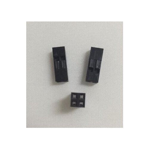 100pcs 2.54mm Pitch 2*2Pin Dupont Housing Plastic Shell Terminal 4way Jumper Wire Housing Connector