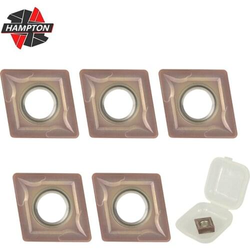 Hampton CCMT120408 Carbide Inserts For Stainless Steel 5pcs Internal Turning tool CNC Lathe Tool Inserts