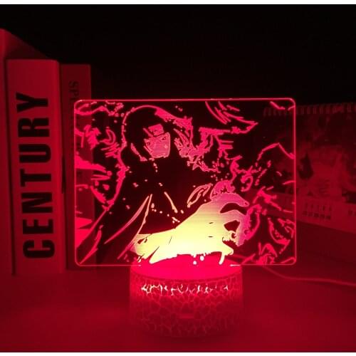Anime Figure 3D LED White Base Light for Kids Birthday Gift Bedroom Decorative Night Light Room Manga Table Lamp