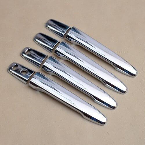 Car Accessories Cover For Mitsubishi Outlander Door Handle With Keyless Entry Sport Lancer ASX 8Pcs Molding Overlay Trims