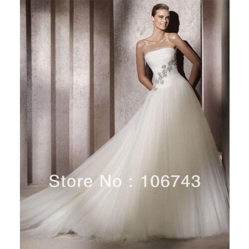 Free shipping 2016 new style Sexy bride wedding Custom size lace princess off the shoulder wedding dress