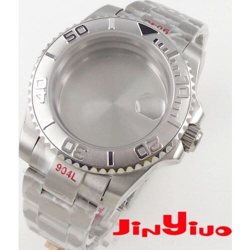 Watch Case Watch Bracelet Fit NH35 Automatic Movement Sapphire Glass Rotating Bezel stainless steel
