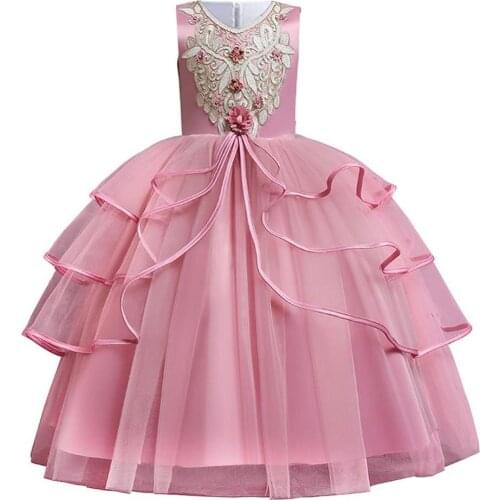 Children Clothing New Children Birthday Party Dress Teenager Costume Girl Catwalk Evening Dress Long Dresses For Girls Vestidos