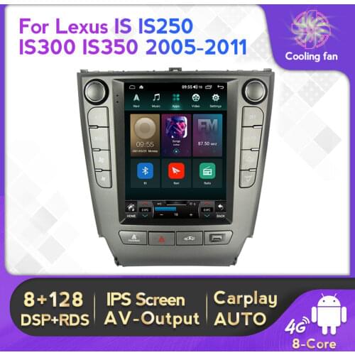 9.7"Tesla Style Screen For Lexus IS IS250 IS300 IS350 2005-2011 Car Radio Video Player Multimedia GPS Navigation WIFI BT 4G LTE
