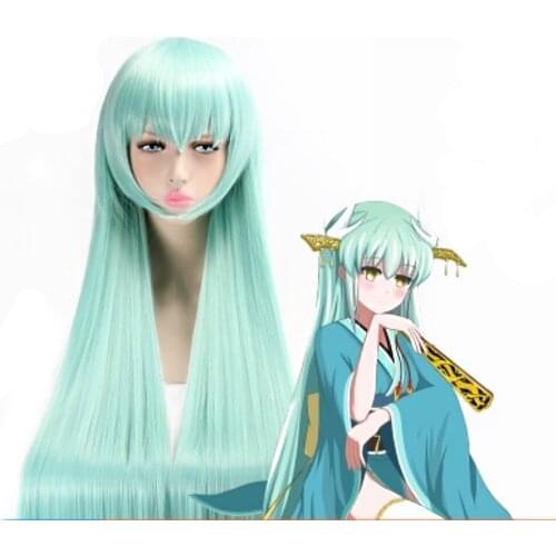 Fate Grand Order FGO Berserker Kiyohime Cosplay Wig Hair 120cm Mint Green