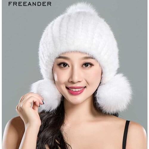 Женские шапки с помпонами Freeander China At AliExpress