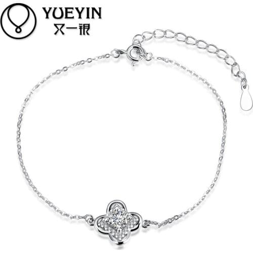 H053 silver fashion bracelets silver plated jewelry silver jewelry wedding jewelry for women charm chain